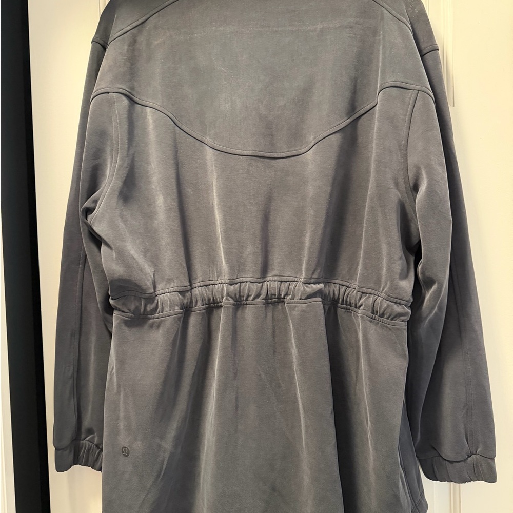 Lululemon Gray Zip-Up Drawstring Jacket - Picture 3 of 4